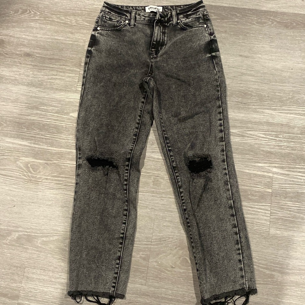 RSQ high rise straight leg black jeans